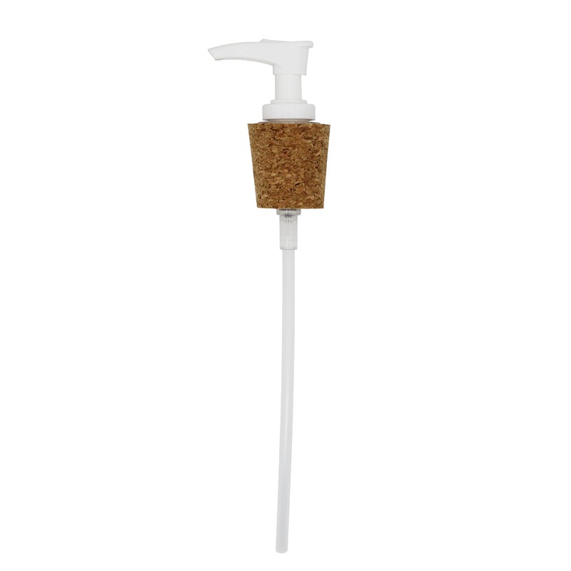 Creative Hobbies® White Pump Dispenser Has Cork Stopper for Easy