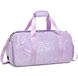 Sports Bag Girls Children's Bags Kids Travel Bag Girls Sports Duffel Swimming Bag Classic Sports Bags Gym Bag Training Bag, Plush Purple, Sports bag