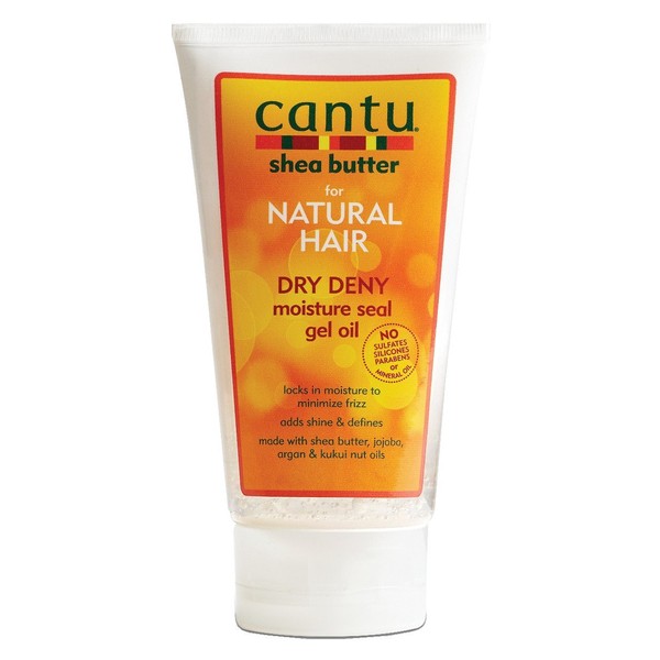 Cantu Natural Hair Dry Deny Moisture Seal Gel Oil 5oz Tube (3 Pack)