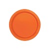 Generique - Orange Pappteller rund