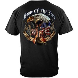 Erazor Bits Marine Flags 3x5 Outdoor | Home of The Free Shirt ADD79-MM141XXL