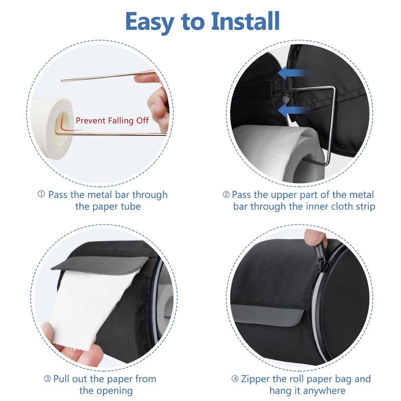 Hanging Toilet Paper Holder Waterproof Tissue Holder Cat Proof Roll