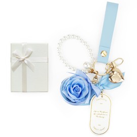 SENJWARM Preserved Flower Keychain, Non-Withering Flowers, Female Friends, Gift, Mother's Day Gift, Popular Gift, Girlfriend, Wife, Wedding Gift, Popular, Birthday, Anniversary, Women's, Valentine's