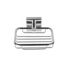 Croydex Flexi-Fix Chester Soap Basket, Zinc Alloy, Silver, 54 x