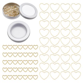 Hobbspring 72Pcs 2 Styles Metal Stitch Markers Heart Knitting Stitch Markers Brass Knitting Stitch Rings Knitting Crochet Locking Markers for DIY Craft Project Knitting and Crocheting