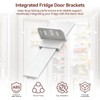 4-PACK Integrated Fridge Door Brackets,SHUOMAO Integrated Freezer Fridge Door Mounting
