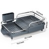 SAYZH Dish Drying Rack - Expandable Dish Rack for Kitchen