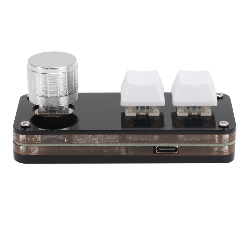 Macro Programming Keyboard Professional 2 Keys 1 Knob Blue Switch