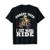 Forget toys i just wanna ride, Kids Dirt Bike T-Shirt