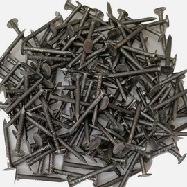 Aluminium Clout Nails 30mm x 2.65mm Roofing Nails Aluminium Large Head Roofing Felt Clout Nails Rustproof Aluminium Clout Nail, Roofing Felt Clout Nails, Roofing Felt Nail Tacks Sheds - 50 Nails