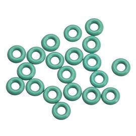 sourcing map Fluororubber O Rings 5mm OD 2mm ID 1.5mm Width FKM Gasket Gasket for Machine Installations Green Pack of 20"