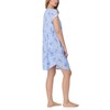 Eileen West Womens Short Cap Sleeve Sleepshirt, Blue Ground Rose
