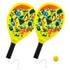Wooden Beach Rackets 39 cm with Perforated Wooden Rackets Beach
