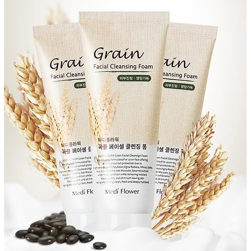 Mediflour Grain Facial Cleansing Foam, 150ml, Set of 4