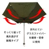 Champion CHM69MN58 Gentleman Windproof Plain Stitch Mini Folding Umbrella, Green,