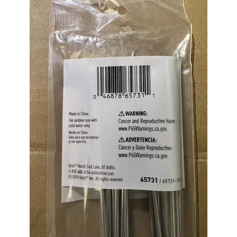 Orbit 10-Pack Orbit 1/2” Universal Metal Loop Stake Drip Irrigation