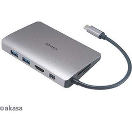 Akasa USB 3.1 Type-C (M) 9-in-1 Dock - Hub