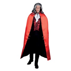 Boland 96935;Vampire Cape Black/Red,153cm