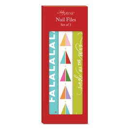 Lady Jayne Geo Trees Holiday Nail File Set of 3 (60083)