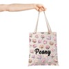 JXGZSO Peony Flowers Canvas Tote Bag Flower Lover Gift Peony