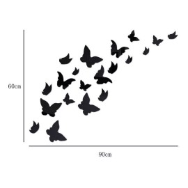 KH Set De Espejos Mariposas Decoración Hogar Pegatinas De Pared