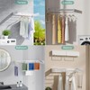 Wall Mounted Laundry Rack, Collapsible Clothes & Towel Drying Rack