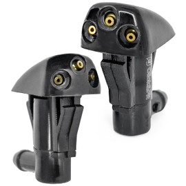 Click&Fit Windshield Washer Nozzles compatible with Kia and Hyundai from 2000 to 2013, Sorento 2002-2009, Optima Sportage 05-10, Sonata 2002-2010, Elantra Santa Fe Tucson – Wiper spray jets 2pcs