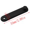LQ Industrial 10PCS 12x53mm Black Cable Ties Rubber Cord Clamps