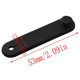 LQ Industrial 10PCS 12x53mm Black Cable Ties Rubber Cord Clamps Wire Management Strap Suitable for Motorcycles Automobiles Mechanical Product and Home Charger