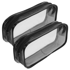 jojofuny 2Pcs Large Capacity Decorative Stationery Bag Adorable Portable Pen Pouch Lightweight Zippered Pencil Holder for School Supplies and Makeup Storage