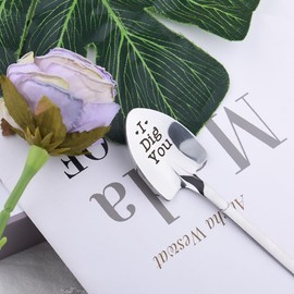 Wife Husband Anniversary Birthday Gifts for Him Her Boyfriend Girlfriend Ice Cream Shovel Spoon Gift for Couple Engagement Gifts for Couples Ice Cream Lover Gifts for Fiance Fiancee I Dig You Shovels