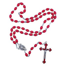 Vatican Imports Rosario italiano brillante y colorido de 6 mm | 6 colores | Regalo perfecto para niños de primera comunión | Joyería cristiana, Plástico
