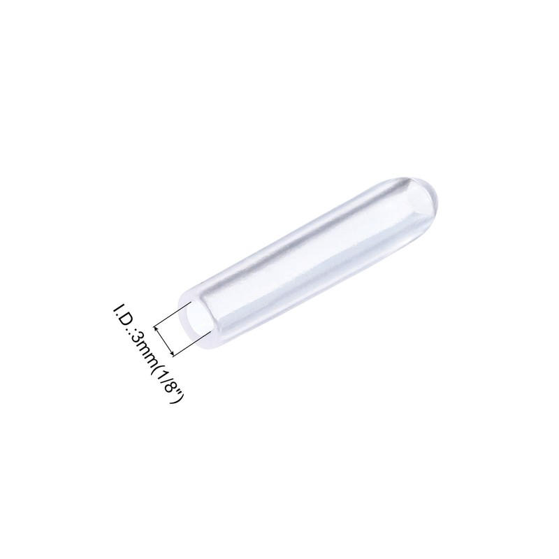 QUARKZMAN Pack of 15 Rubber End Caps 3 mm (1/8