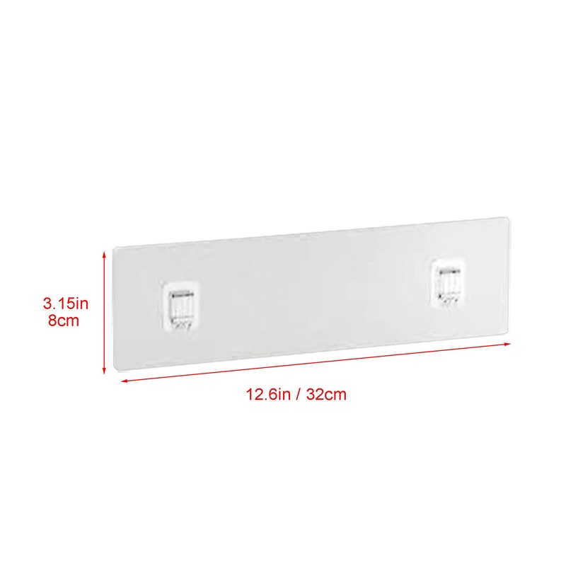 PUSDON Hanging Storage Baskets Accessory, Adhesive Strips with Hooks*6
