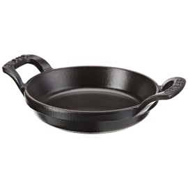 Staub Dish 40509-472 Mini Round Dish, Black, 4.7 inches (12 cm), Induction Heating Compatible