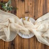 Aoksunova Muslin Wedding Table Runner, Beige, 4 m x 80