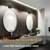 NIORSUN 31.5 inch Black Bathroom Vanity Light,18W 5CCT Dimmable LED