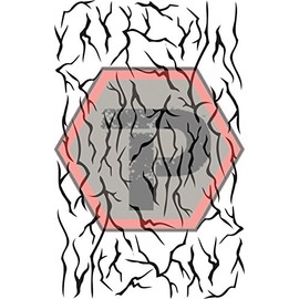 Tactical Penguin Lightning Stencil, 7x11, High Bake - High Heat - Oven Cured Thunder Vinyl Stencil for Cerakote, Gunkote, & Duracoat DIY Spray Paint & Airbrush Coating Projects