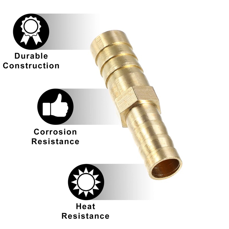 X AUTOHAUX Straight Hose Barb Straight Barb Tube Pipe Fitting