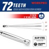 WORKPRO 1/2 inch Drive Extra Long Flex Head Ratchet 72-Tooth
