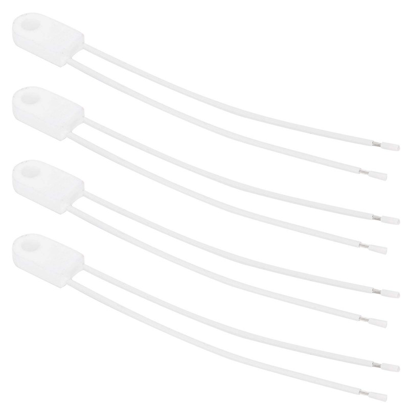 250V 15A Ceramic Thermal Fuse, Shutdown at 125°C, 4 Piece