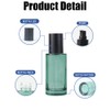 100ml/3.3oz Dark Green Empty Glass Lotion Pump Bottles with Black