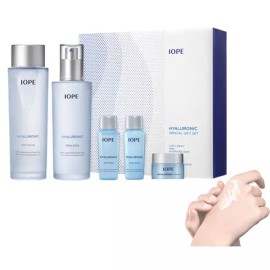 IOPE 아이오페 히아루로닉 스킨로션 기초화장품 세트 + 미니어쳐 3종 Iope Hyaluronic Skin Lotion Basic Skincare Set + Miniature 3 Types