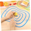 Mikinona 4pcs Non Slip Resin Cutting Board Transparent Frosted Chopping