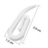 Honbay 200pcs White Plastic Curtain Hooks for Window Curtain, Door