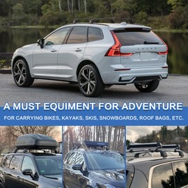 Snailfly Upgraded Cross Bars Fit for Volvo XC60 2018-2025 Lockable Roof Rack Crossbars Cargo Accessories