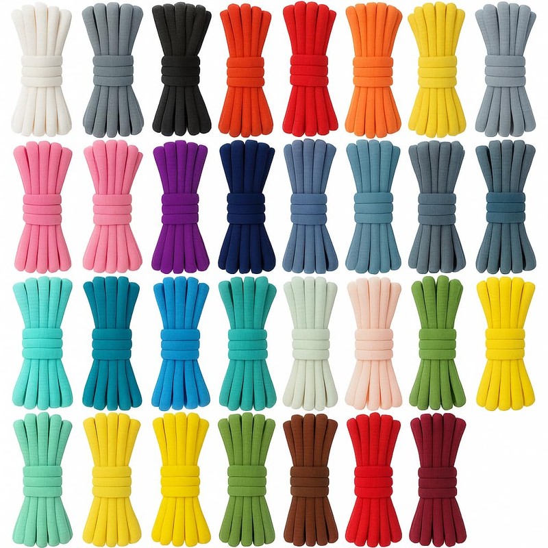 NODC Shoelaces, Oval Shoelaces, O Shoelaces, Oval Shoelaces, 47.2 inches