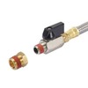Kbrotech Extended Tank Drain Valve Assembly Kit Flexible Braided Steel