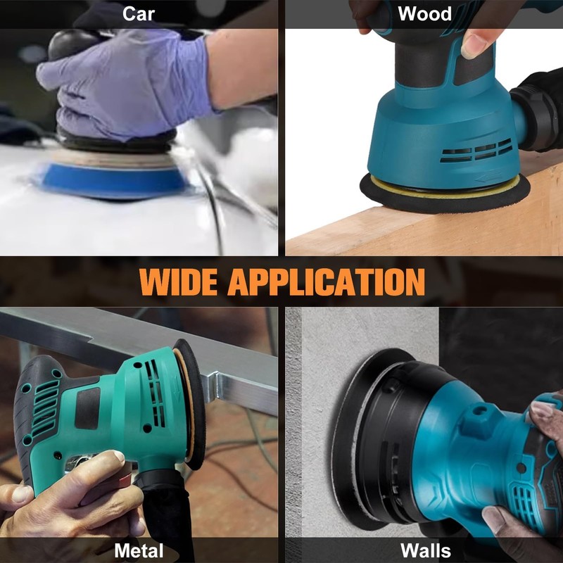 SPEEDWOX 50PCS 6" Gold PSA Sanding Discs, 320 Grit Aluminium