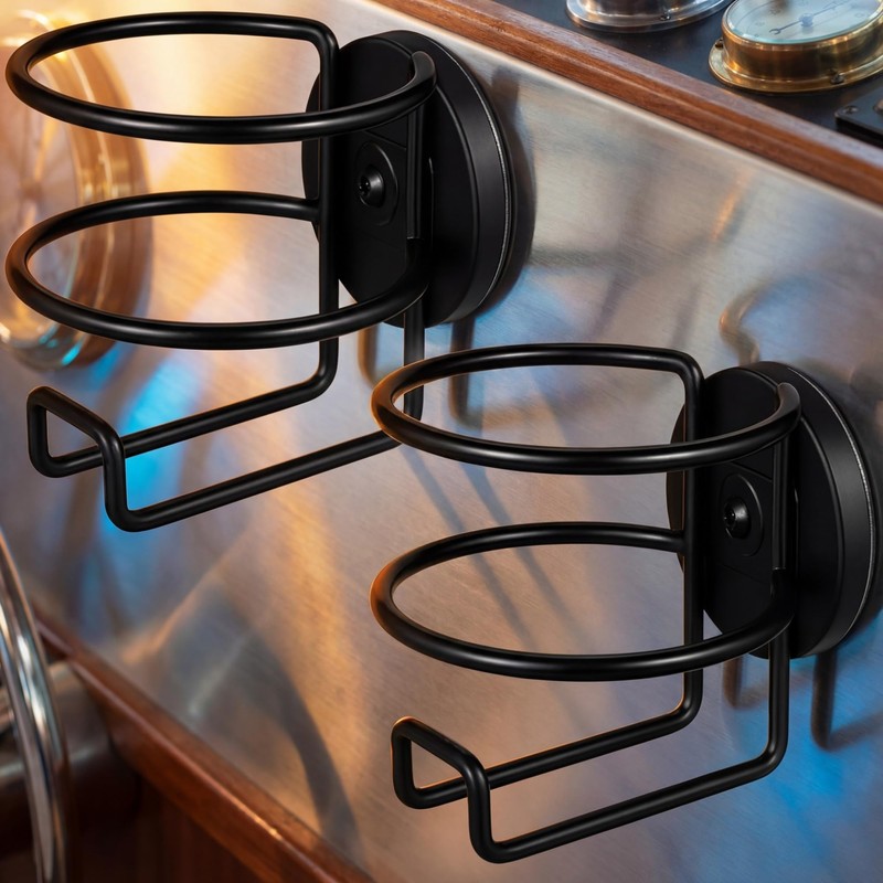 Treela 2 Pcs Magnetic Cup Holder Heavy Duty Portable Cup